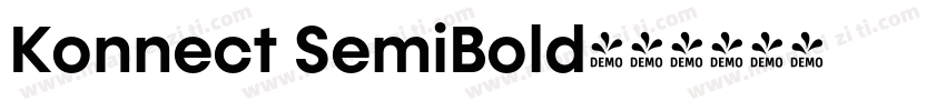 Konnect SemiBold字体转换
